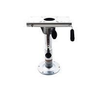 hzexun Pie para Asiento de Barco Pedestal, Altura Ajustable de 33 cm a 48 cm, Base de Montaje Giratoria para Asiento de Barco con Soporte de Asiento Estándar