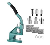 hzexun Remachadora de Ojales Metálicos,1500 ojales plateados 6/10/12 mm,Multifunción Perforación, Para Lonas Tejidos Velas Solares Cuero