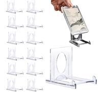 HZHSSG Soportes para Cartas de Colección - Pack de 12, Soporte Ajustable de Acrílico Premium para Cartas Graded, PSA, Cartas Deportivas y de Colección