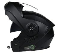 HZIH Casco de Moto Modular Bluetooth Integrado con un Micrófono Incorporado Y Visera Doble Dot/ECE Homologado Casco Moto Abatible,Unisex Protección Motociclet Modular De Cascos A,S=55-56cm