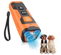 HZK Ultrasonido Anti Ladridos para Perros con 3 Emisores de Sonido, Dispositivo Antiladridos Portátil, Rango Eficaz hasta 7 Metros, 100% Seguro, Outil de Entrenamiento para Perros