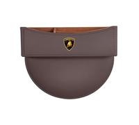 HZLGL Organizador de Asiento de Coche para Lamborghini Huracán Maverick Urus Batman Aventador, Ajustable Almacenamiento de Cuero para Asientos Delanteros,Coffee