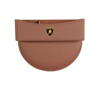 HZLGL Organizador de Asiento de Coche para Lamborghini Huracán Maverick Urus Batman Aventador, Ajustable Almacenamiento de Cuero para Asientos Delanteros,Brown