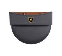 HZLGL Organizador de Asiento de Coche para Lamborghini Huracán Maverick Urus Batman Aventador, Ajustable Almacenamiento de Cuero para Asientos Delanteros,Black