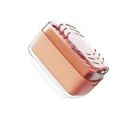 HZling Jabón espumoso eléctrico con dispensador de almacenamiento de jabón de lavandería, dispensador de barra portátil, cepillo dispensador de barra que se mantiene seco, 1 unidad