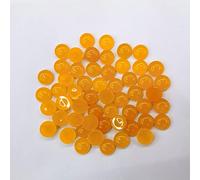 HZLXF1 50 Uds 4 6 8 10 12MM Cuentas de Piedra Natural Amarilla cabujón Redondo for Hacer Joyas Accesorios de Anillo sin Agujero (Color : 10MM)
