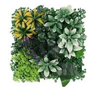 HZLXF1 Panel de Pared de Planta Artificial DIY, protección UV de Vida eterna, Hoja de Planta de Arce de simulación, Flor Realista, 1 ud.(Style E)