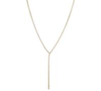 HZMAN Collar Y-Drop Lariat para mujer, latón con cadena de tenis de cristal brillante, collar ligero y elegante en forma de Y para boda, fiesta, uso diario, Latón, Circonita cúbica