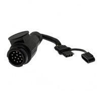 Hzoibyze Adaptador Conector Remolque 13 Pines a Enchufe Convertidor Cable Interfaz Enlace Vehículo Sección Flexible Cubiertas para Conector y Toma Adecuado para Coche Remolque Viajes