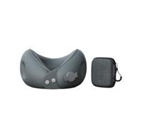 Hzoibyze Almohada de Viaje Inflable con Soporte para El Cuello, Almohada Ligera Y Transpirable para Llevar Senderismo, con Estuche de Almacenamiento, tal como se describe