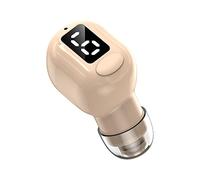 Hzoibyze Auricular Bluetooth Individual, Intrauditivo para Teléfonos Inteligentes iOS Y Android, Ideal para Deportes, Color de Piel