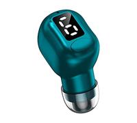 Hzoibyze Auricular Bluetooth Individual, Intrauditivo para Teléfonos Inteligentes iOS Y Android, Ideal para Deportes, Azul