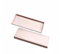 Hzoibyze Carcasa de Teclado Mecánico 60 por Aluminio Aleación CNC GH60 60HE Funda Rígida Base Pesada Sonido Mejorado con Tornillería y Almohadillas Adecuada, Pink