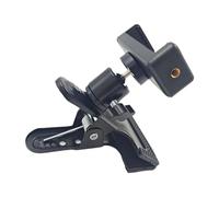 Hzoibyze Clip Clamp Holder Soporte de Montaje Resistente con Cabezal de Bola Giratorio 360 Adaptador de Tornillo Portátil Antideslizante Adecuado para Estudio, con Soporte para Teléfono