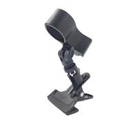 Hzoibyze Clip Clamp Holder Soporte de Montaje Resistente con Cabezal de Bola Giratorio 360 Adaptador de Tornillo Portátil Antideslizante Adecuado para Estudio, with L Spring Clip