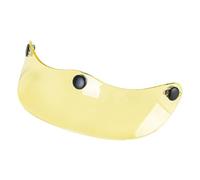 Hzoibyze Cubierta Universal para Visera de Casco con Instalación de 3 Broches, Repuesto para Visera Solar para Cascos 3/4, Amarillo Transparente