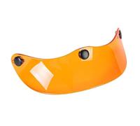 Hzoibyze Cubierta Universal para Visera de Casco con Instalación de 3 Broches, Repuesto para Visera Solar para Cascos 3/4, Naranja Transparente