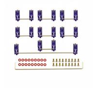 Hzoibyze Estabilizador de Teclado Mecánico Kit de Estabilizadores Soporte para Teclas Carcasa de PC Resistente Reduce Traqueteo y Adecuado para Mecanografía Prolongada en Estudio y, Dark Blue
