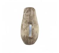 Hzoibyze Jarrón Decorativo Rústico de Madera Florero Centro de Mesa Macetero con Textura Natural y Nudos Que Celebran lo Imperfecto Adecuado para Estilo, Alta