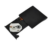 Hzoibyze Lector Externo DVD ROM Compacto Grabador DVD RW USB Unidad Óptica Portátil Reproductor CD Externo Función Plug and Play Adecuado para Computadoras por, Negro