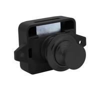 Hzoibyze Push Button Latch Lock Apto para Ambientes Húmedos Fabricado con Materiales Diseño Práctico Y Estructura Robusta Fácil de Instalar Y, Negro