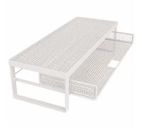 Hzoibyze Riser Portátil con Almacenamiento Inferior Minimalista Organizador Escritorio con perficie Ventilada Compacto Base para Oficina en Casa