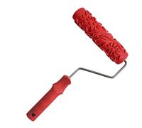 Hzoibyze Rodillo Decorativo DIY para Estampado sobre Paredes Empaistado Floral Roller Herramienta Manual Cepillo Decorativo para Pintor Fabricado en Plástico, # 2