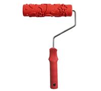 Hzoibyze Rodillo Decorativo DIY para Estampado sobre Paredes Empaistado Floral Roller Herramienta Manual Cepillo Decorativo para Pintor Fabricado en Plástico, # 10