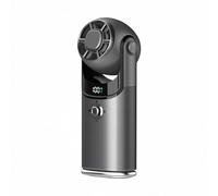 Hzoibyze Ventilador de Mano Usb sin Mini Ventilador Portátil Ventilador Bolsillo Recargable Diseño Compacto de Bolsillo y Enfriamiento Potente Funcionamiento, Gris Plomo, 131.5 50 43mm