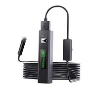 Hzoibyze WiFi Cámara Inspección Impermeable Portátil Compatible con Android iOS Ajuste de Luz Adecuada para Reparación Automotriz, Cable Duro de 2 m
