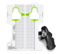 HZOUHONG Herramienta de ajuste de placas de zapatos para pedales de bicicleta, herramienta de ajuste de placas de pedal, herramienta de ajuste Look keo, plantilla Cleats Alignment Tool Look keo