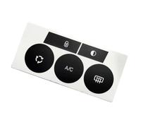HZSMYXGS Compatible con C&itroen para C4 2014 2015 2016 2017 2018 Kit De Reparación De Pegatinas Desgastadas para Botón De Control De Aire Acondicionado De Coche Color Negro