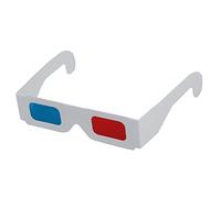 Hztuang 100 pares de gafas 3D de anaglifo rojo/cian (azul)