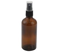 Hztuang 100Ml Botella De Aerosol De Vidrio De Color Ámbar Con De Atomizador Negro, Recipiente Recargable Para Uso En Aceites Esenciales/Aromaterapia