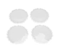 Hztuang 4 piezas serías silicona montaña resina moldeo molde de fabricación de moldes posavasos epoxy moldes artesanales de bricolaje, decoración