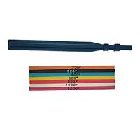 Hztuang 7 Piezas Piedras de Afilar de Fibra de 100X4X1Mm Piedra de Afilar SúPer CeráMica para Pulido de Moldes + 1 Soporte de FijacióN