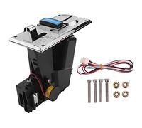 Hztuang Aceptador de Monedas MúLtiples MáQuina Expendedora de Selector de Monedas ElectróNicas con Puerto 4P Enrollable ElectróNico, Canje de Boletos de Juego de Arcade