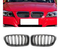 HZTWFC Parrillas deportivas Rejillas de riñón Rejilla de parachoques delantero negro mate de doble listón para BMW 3-Series F30 F31 F35 2012-2018