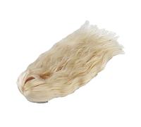 Hztyyier 1/3 Muñeca de Bricolaje con Alambre de Temperatura de Temperatura con Estilo Largo y Ondulado para una Muñeca de 8.3-9.4 Pulgadas, Fácil de Peinar (Luz de oro)