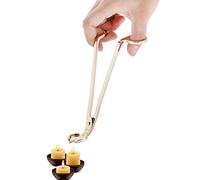 Hztyyier 1 Unids Tijeras Corta pabilos Vela Recortadora de Mecha Recubrimiento de Moda Vela de Acero Inoxidable Clip de Corazón Herramienta de Tijeras de Recorte de Mecha(Oro)