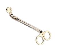 Hztyyier 1 Unids Tijeras Corta pabilos Vela Recortadora de Mecha Recubrimiento de Moda Vela de Acero Inoxidable Clip de Corazón Herramienta de Tijeras de Recorte de Mecha(Oro)
