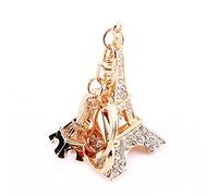 Hztyyier 1 Unids Torre Eiffel Llavero Encanto Llaveros París Torre Eiffel Llaveros Plata Retro Recuerdos Llaveros