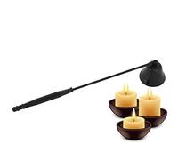 Hztyyier 1 Unids Vela Recortador de Mecha Moda Acero Inoxidable Mango Largo Campana En Forma de Vela Apagador Herramienta apagador de Velas(#1)