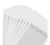 Hztyyier 10 Unids/Set Recarga Tiras de Papel en Tiras en para 30 Notas Handcrank Music Box Movimiento DIY Music Box Parts