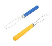 Hztyyier 2 Ganchos para Botones, Acero Inoxidable y Plástico, Herramienta de Enhebrado Rápido para Costura y Sastrería, para Uso Diario