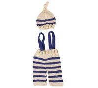 Hztyyier 2 unids bebé accesorios de fotografía traje recién nacido bebé sesión de fotos conjunto bebé niño/niña sombrero pantalones traje conjunto