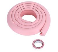 Hztyyier 2M Protectores de Esquina de Goma Protección de Bordes para niños Seguridad en Muebles Tira de Parachoques Borde de Mesa Rosado