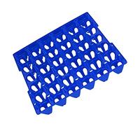 Hztyyier 5 Uds 30 Celdas de Plástico para Huevos Planos Portahuevos Bandeja de Almacenamiento de Huevos Portahuevos para Transporte de Almacenamiento Cada uno Sostiene (Azul)