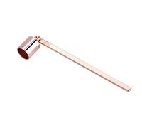 Hztyyier Apagavelas Extinguidor Llamas Metalico Acero Inoxidable Mango Largo Seguro para Uso Domestico 4 Colores Opcionales Oro Rosa
