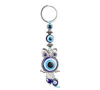 Hztyyier Azul Mal de Ojo búho Llavero Amuleto turco cristal colgante regalo bendición para protección personal